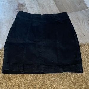 Black skirt free people